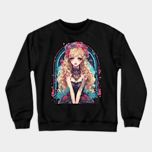 Anime Harajuku Goth Girl Crewneck Sweatshirt